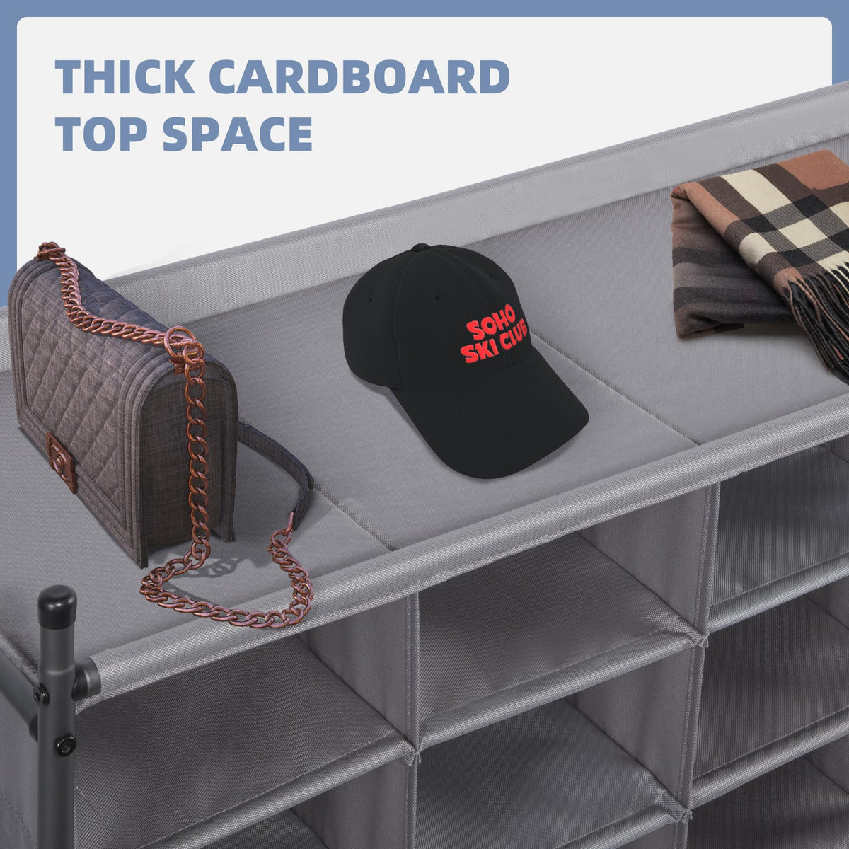 Storagemaniac stackable 40-comp option demonstrates expanded storage capability.