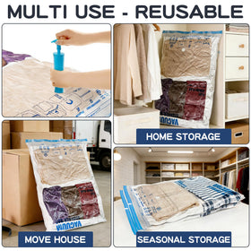 Storage Master XXL bag double-zip seal keeps contents protected and reusable.