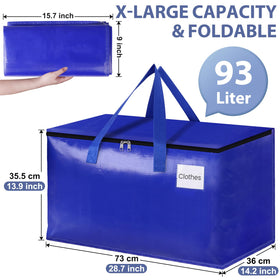 StorageRight heavy-duty dual zipper bag with durable closure.
