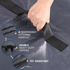 StorageRight three-side zipper on mattress bag for easy loading