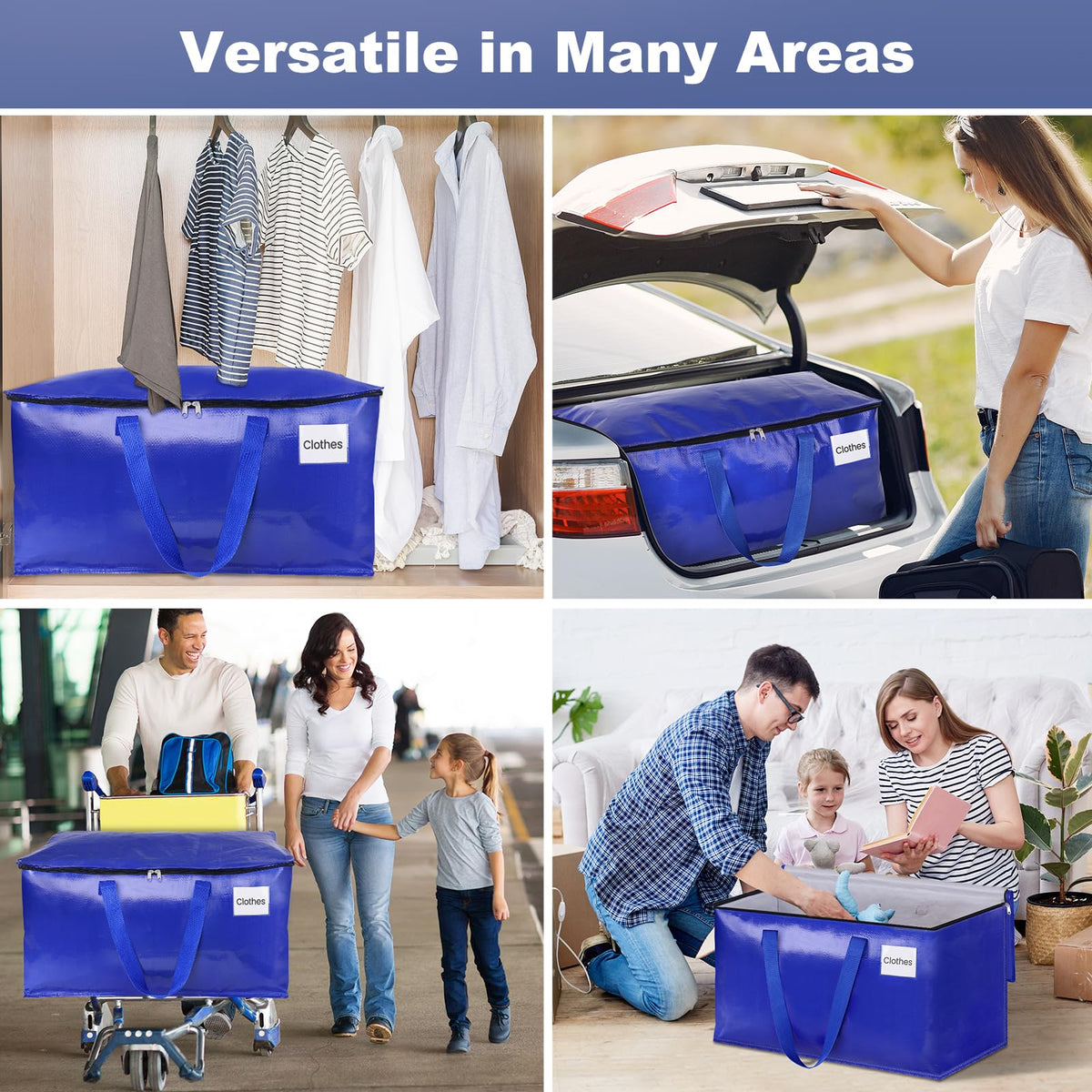 StorageRight stackable bags for organized moving, travel, or camping.