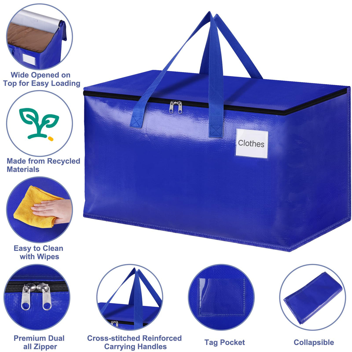 StorageRight bag featuring a tag pocket for labeling contents.