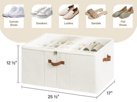 StorageWorks clear lid keeps shoes visible and dust-free