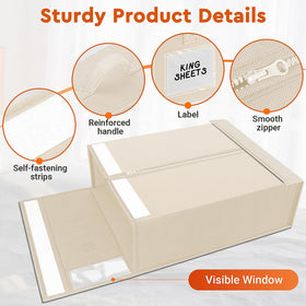 StorageTastic clear window and removable labels help identify contents quickly.
