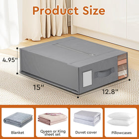 StorageTastic foldable grey storage containers save space