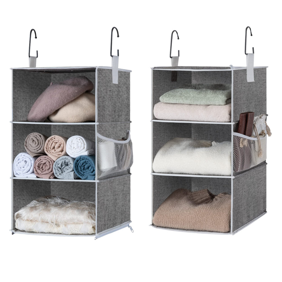 StorageWorks 6-shelf closet organizer mounted for versatile closet storage, easy access, and organization.