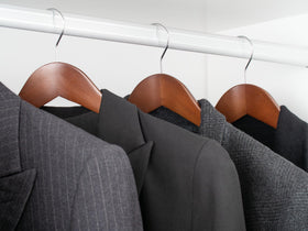 StorageWorks anti-slip pant bar prevents pants from sliding off.