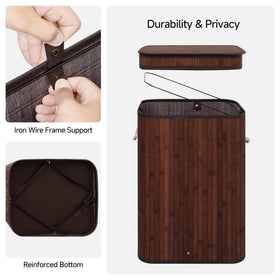 StorageWorks bamboo frame blends natural style with durability.