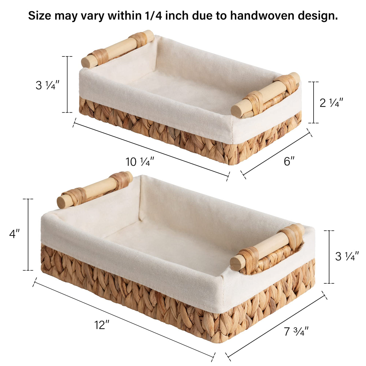 StorageWorks natural water hyacinth basket ideal for bathroom organization.