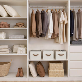 StorageWorks bin with label holder enables quick item identification.