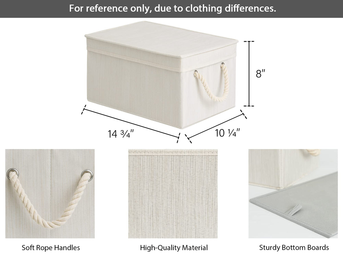StorageWorks bin with lid and reinforced boards for stable stacking