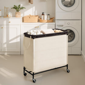 StorageWorks four-wheel system with two brakes for secure movement.