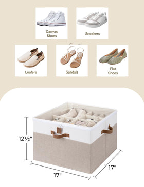 StorageWorks clear lid protects shoes from dust while showing contents.