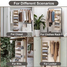 Two-sided pockets on StorageWorks organizer for small items and accessories.