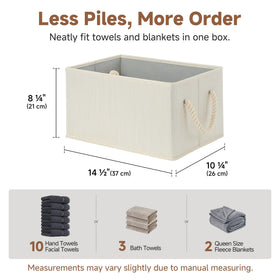 StorageWorks collapsible closet basket designed for space-saving closet organization.