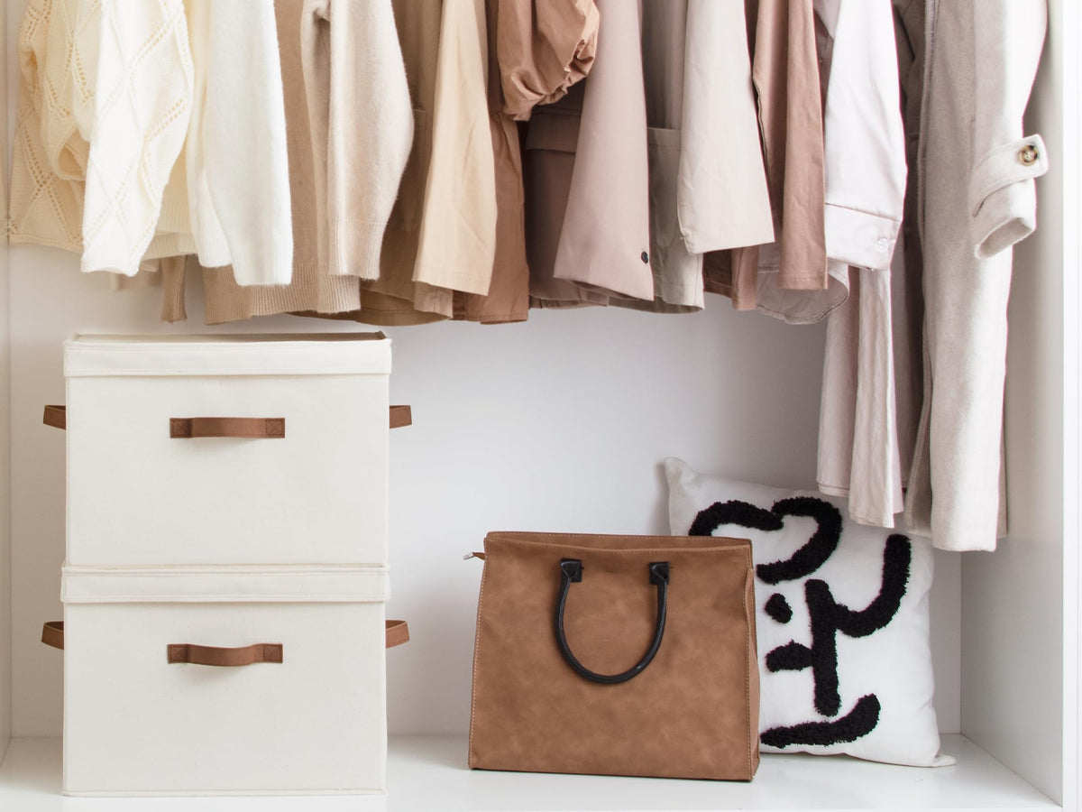 Collapsed StorageWorks box folded flat for compact storage when not in use