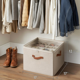 StorageWorks compact 17x17x12.5 inch footprint fits versatile spaces.