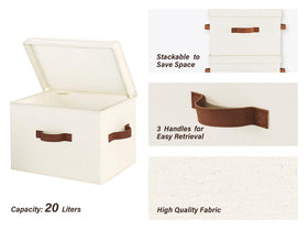 StorageWorks dust-proof lid and soft handles enable easy transport