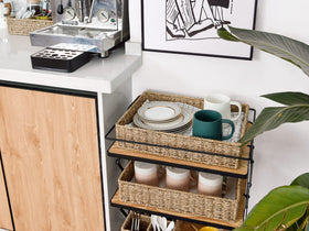 StorageWorks eco-friendly bathroom organizer ideal for towels and toiletries.