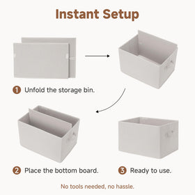 StorageWorks extra-large 3-pack for nursery, office, and pantry.