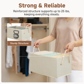 StorageWorks foldable organizer bin for quick storage when not in use.
