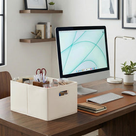 Integrated cutouts allow easy transport between rooms and shelves
