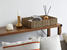StorageWorks handwoven wicker baskets closeup showcasing craftsmanship and texture.