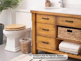 StorageWorks handwoven wicker texture adds authentic style to living spaces.