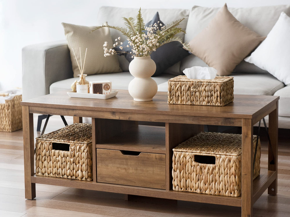 StorageWorks large basket stores blankets neatly on shelves