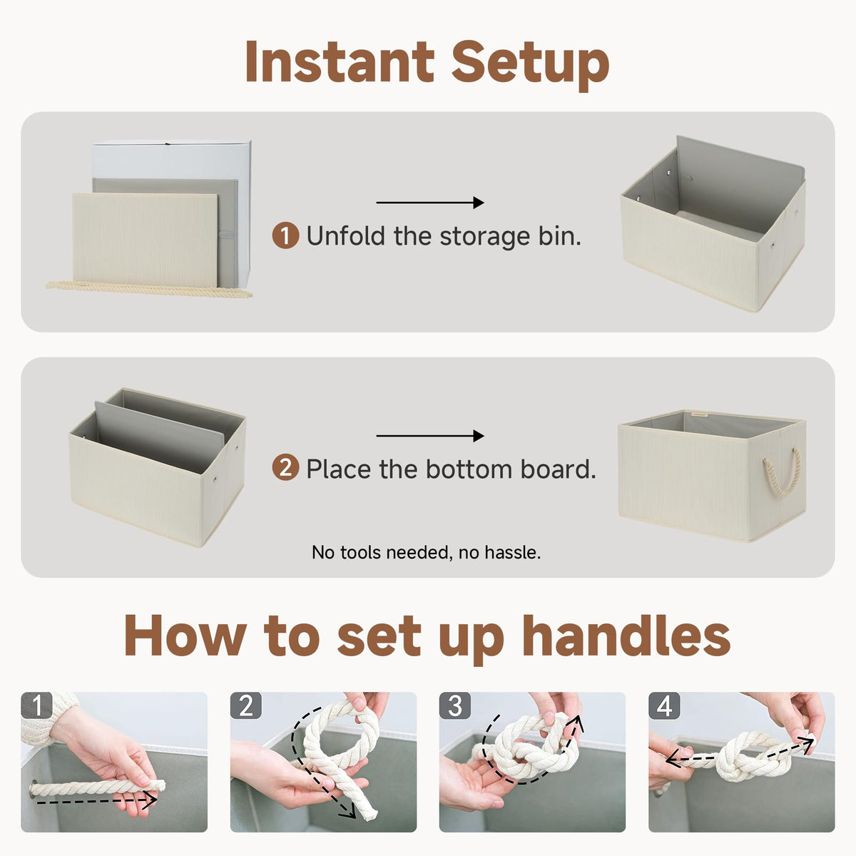 StorageWorks large closet baskets in a 3-pack for versatile clothing storage.