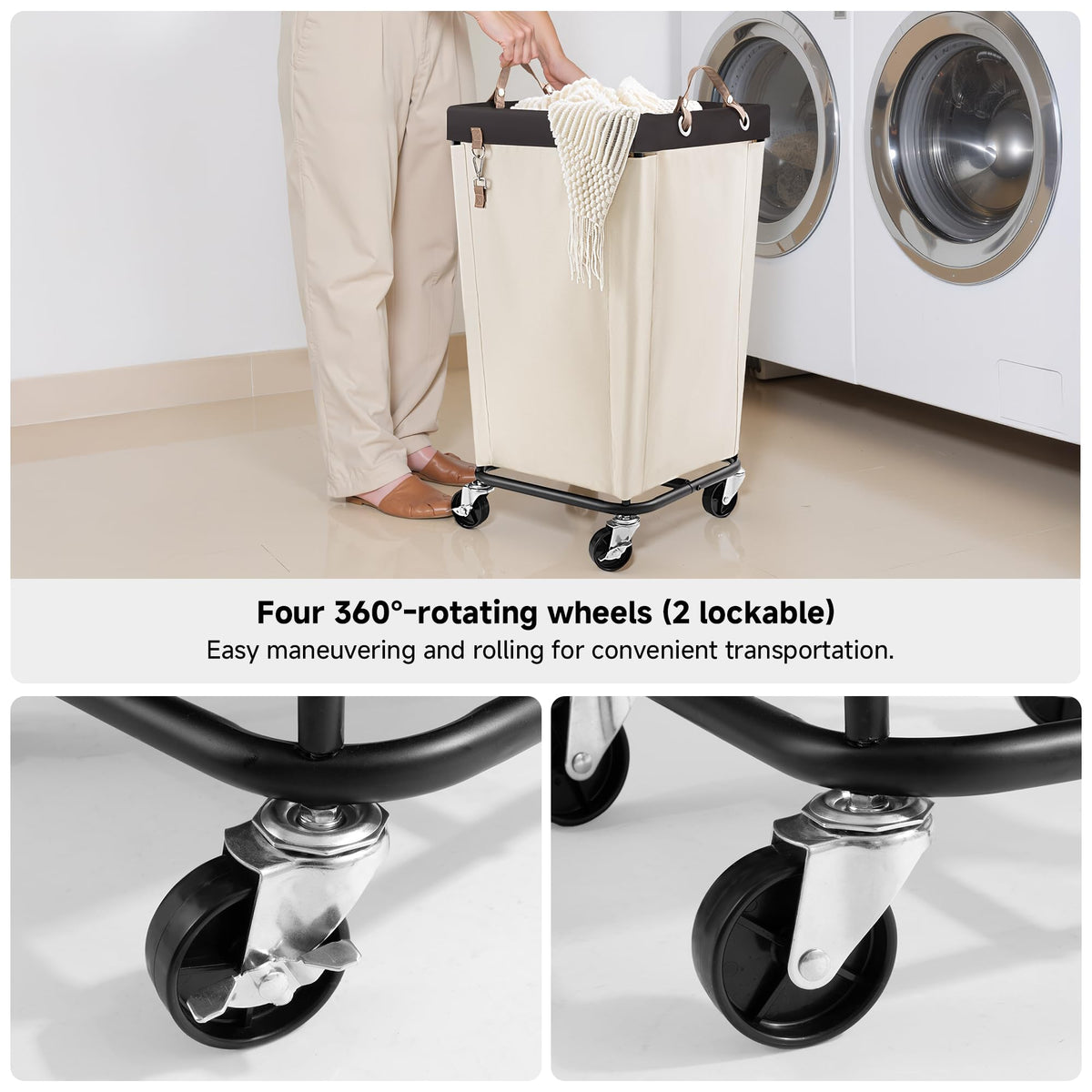 StorageWorks large dirty clothes basket suitable for dorm rooms