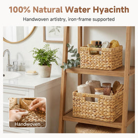 StorageWorks large wicker basket delivering durable shape for long-lasting daily use.