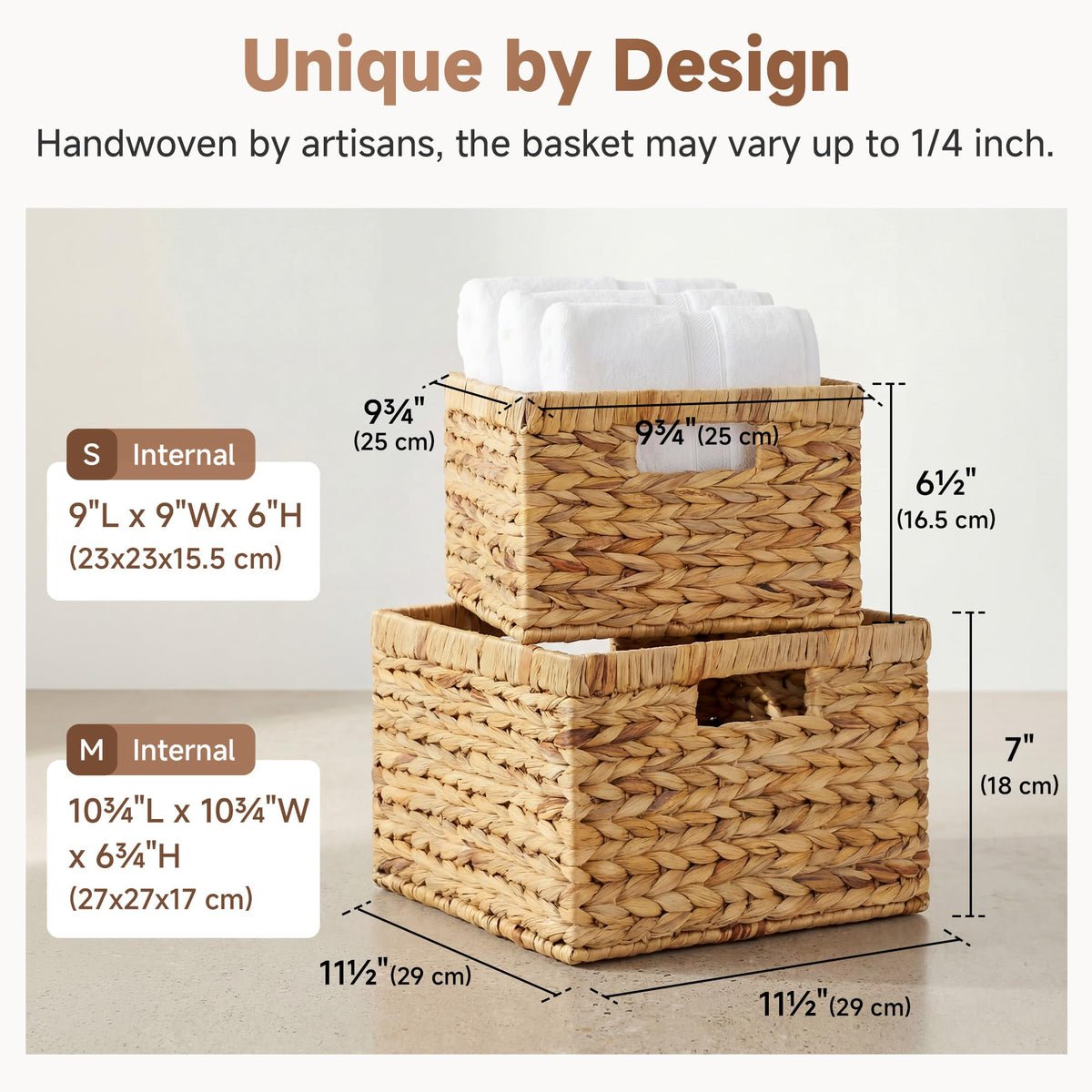 StorageWorks multi-purpose wicker basket suitable for towels, snacks, or books.