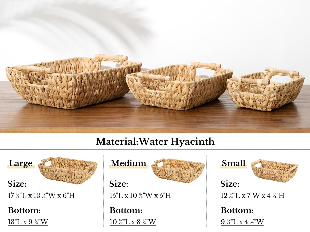 Natural renewable material from StorageWorks baskets for eco-friendly storage