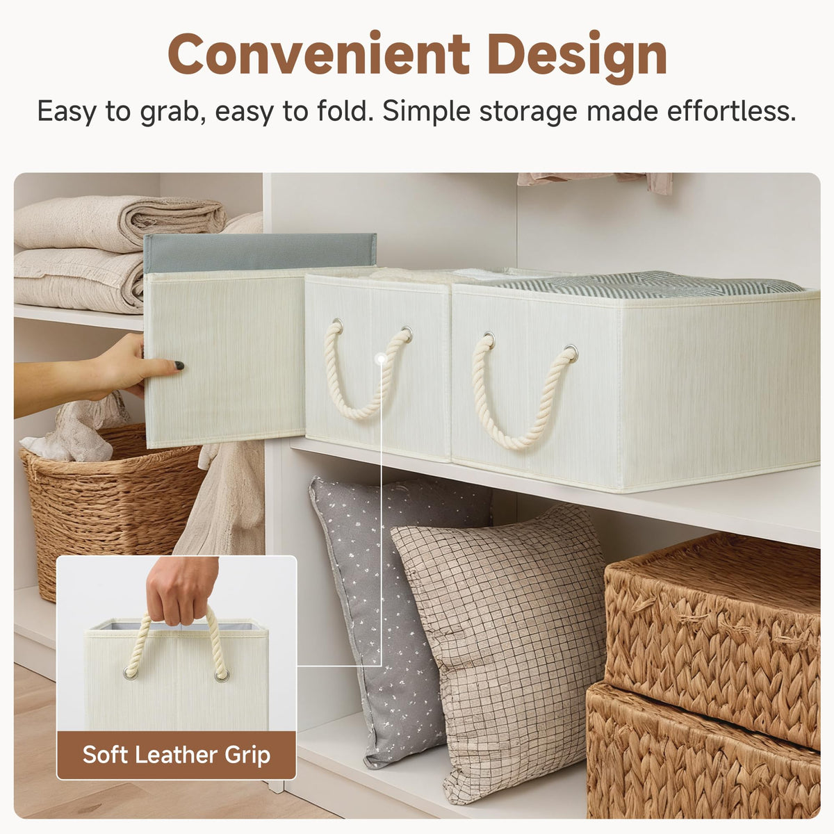 StorageWorks storage bin for pantry or bathroom organization.