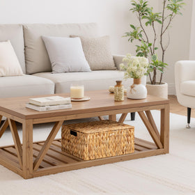 StorageWorks renewable material wicker basket adds natural texture to any shelf