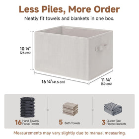 StorageWorks rope-handled bin for easy carrying between shelves.