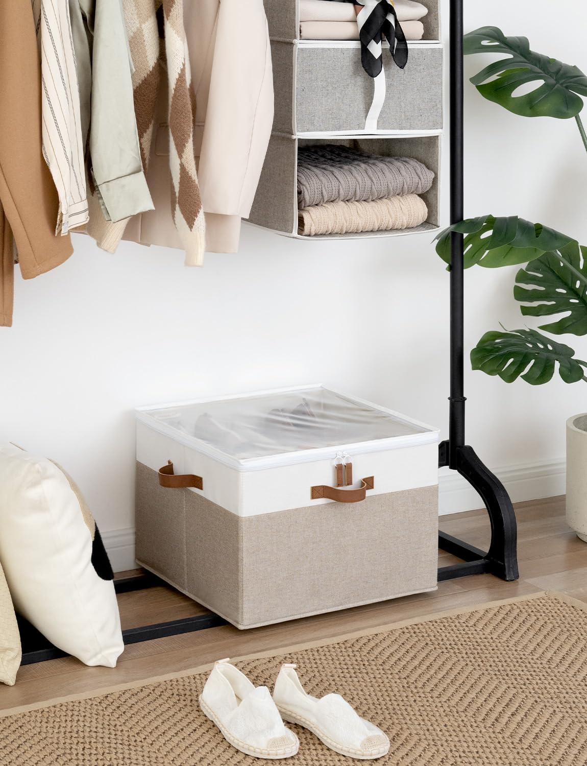 StorageWorks cubby with adjustable dividers lets you customize compartments.