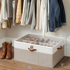 StorageWorks shoe organizer fits in living rooms and bedrooms, saving space and simplifying access