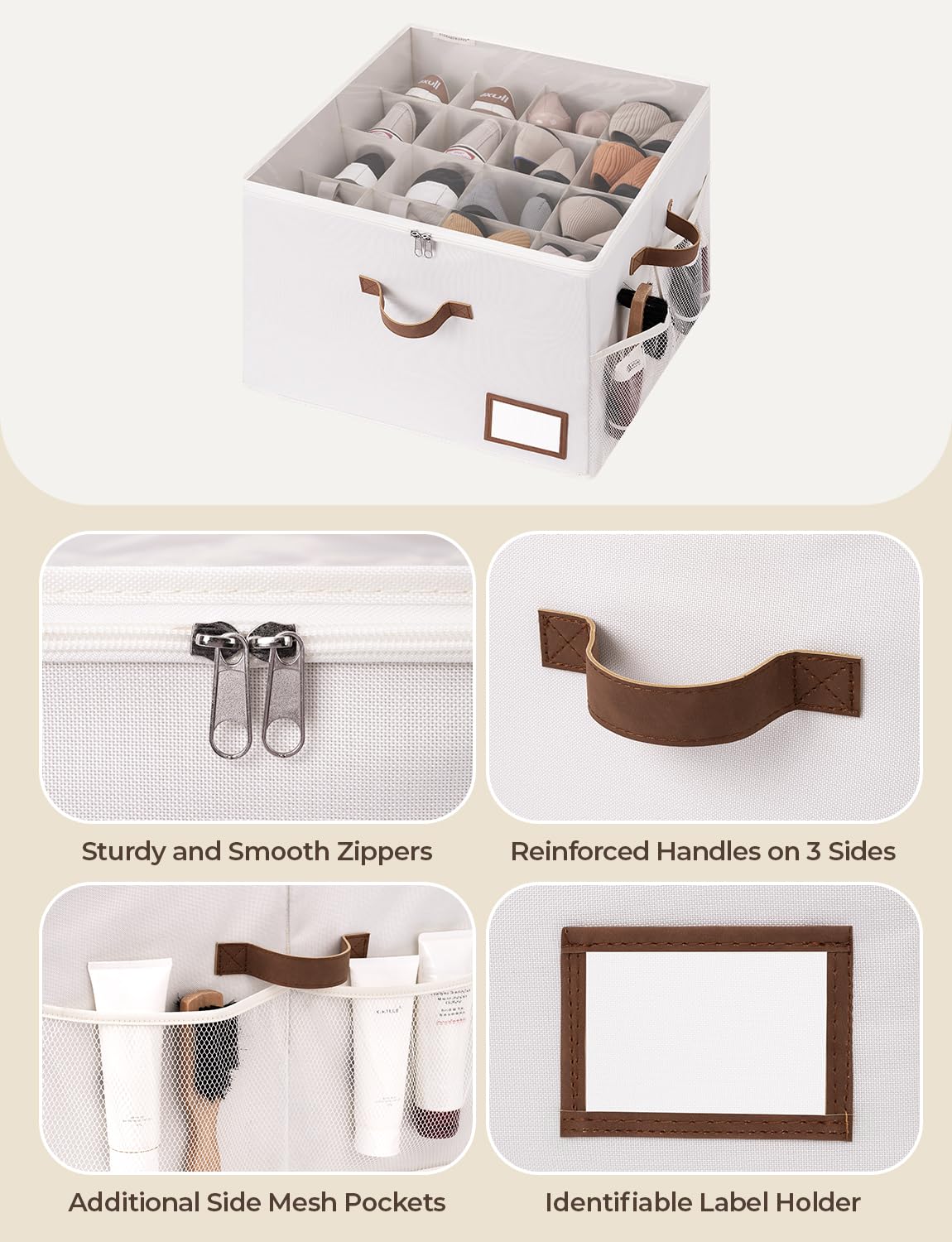 StorageWorks stackable design helps maximize closet space without bulk.