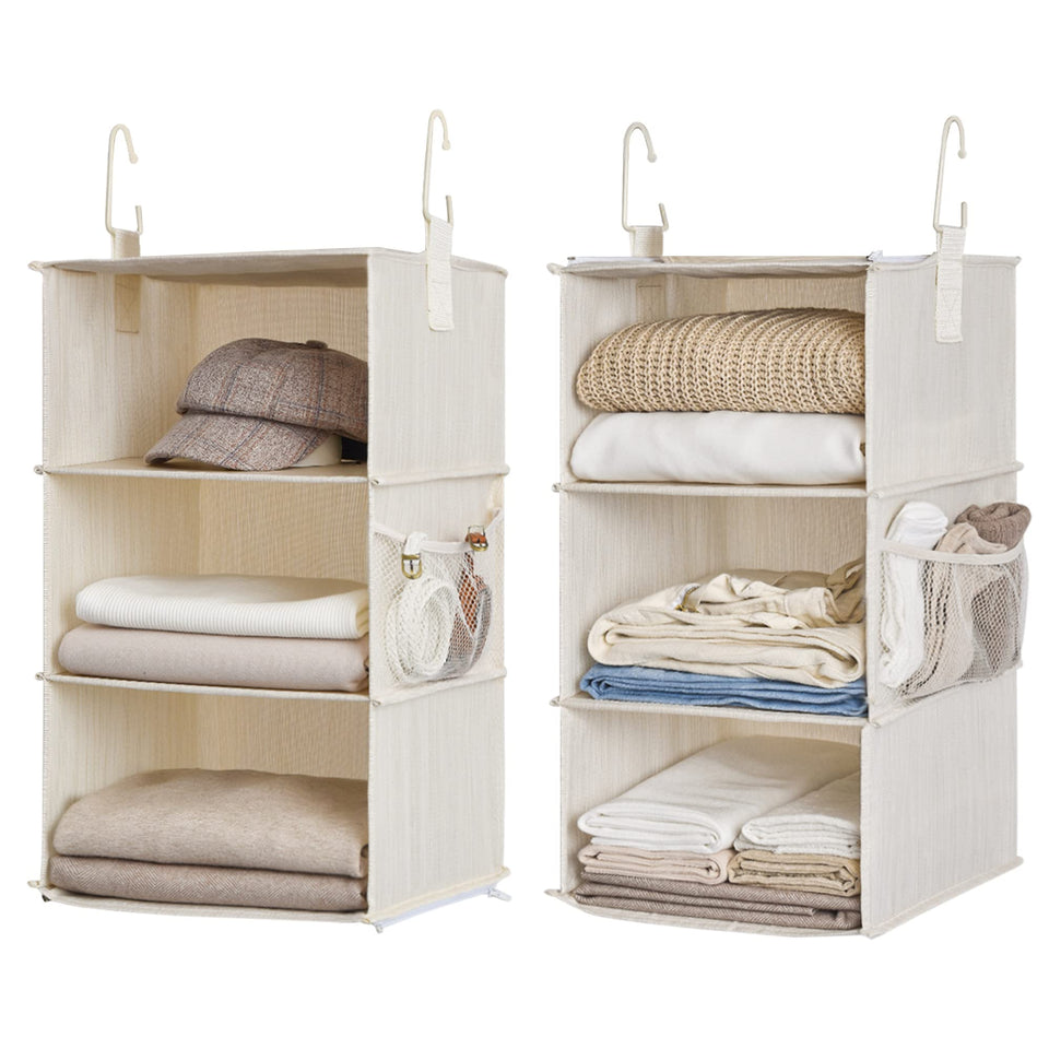 StorageWorks six-shelf hanging closet organizer for streamlined organization.