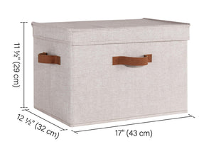 StorageWorks stackable closet basket optimizes vertical space for organized storage.