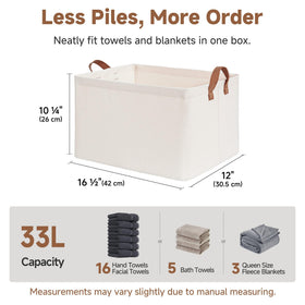 StorageWorks storage bin with metal frame base for stability.