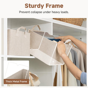 StorageWorks shelf bin helps organize clothes and toys.