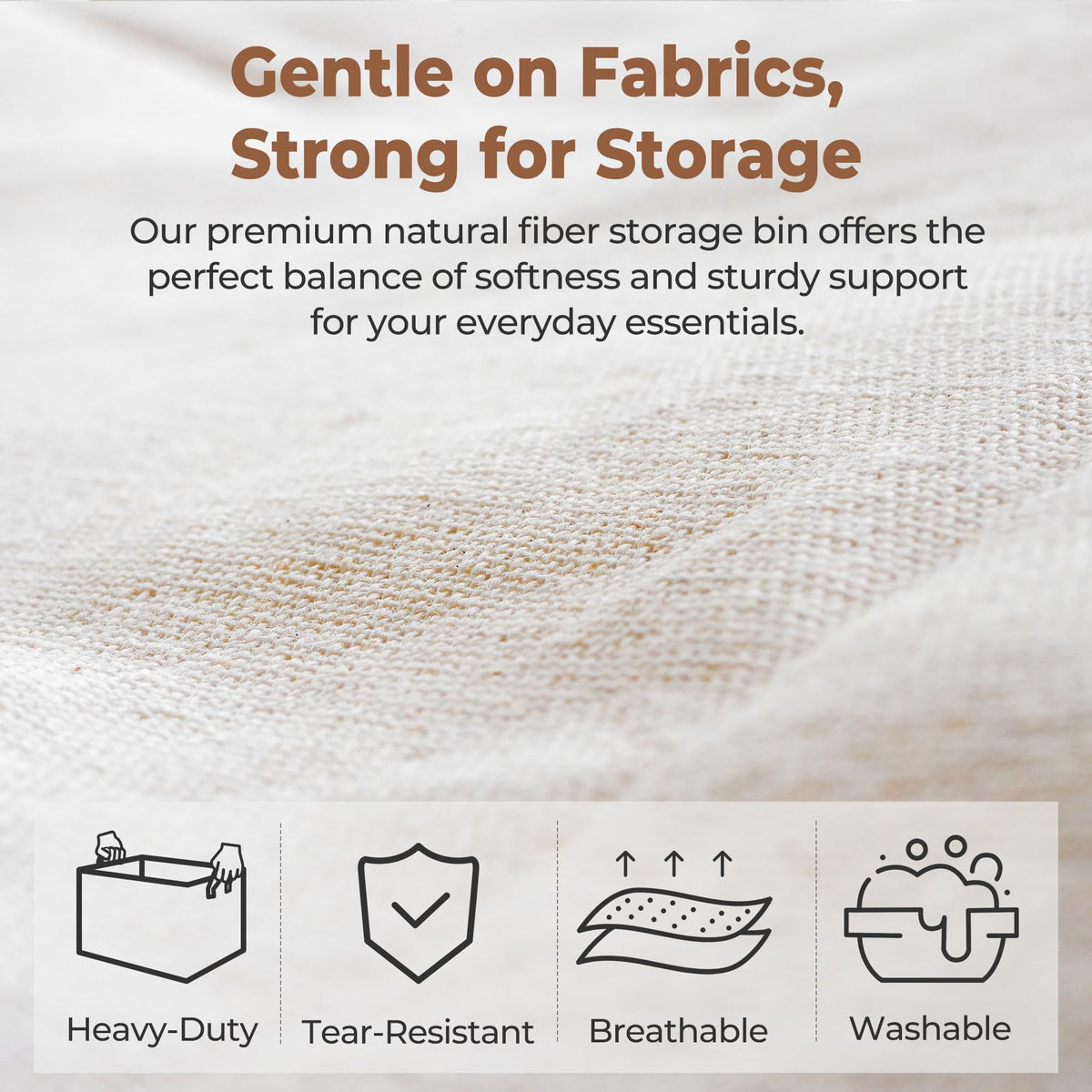 StorageWorks bin with two handles for easy lifting.
