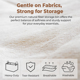StorageWorks bin with two handles for easy lifting.