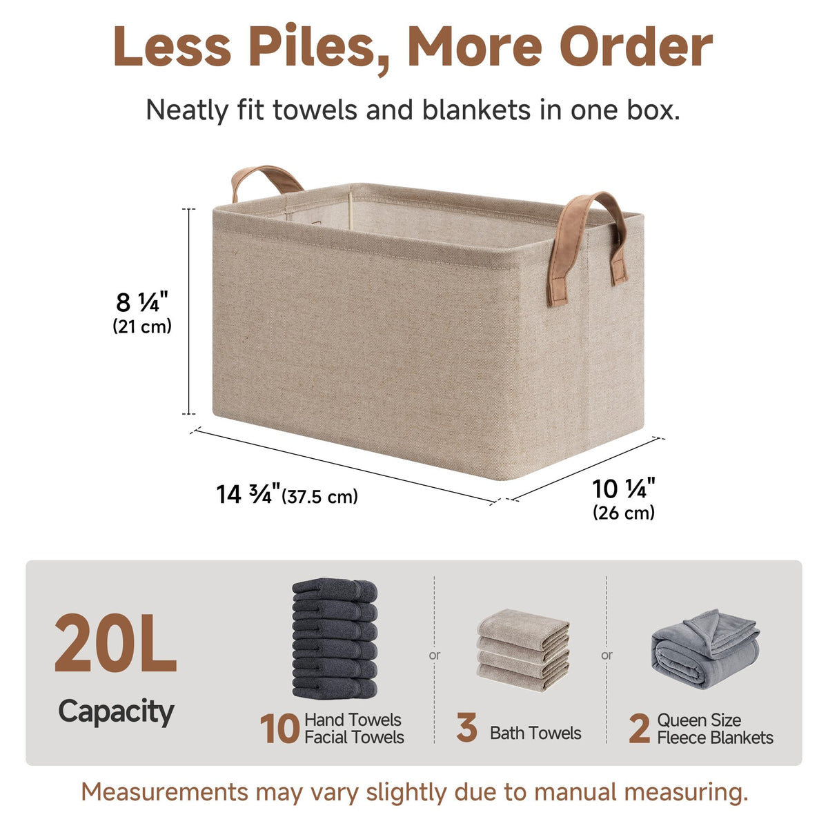 Brown and beige fabric matches various interior styles.