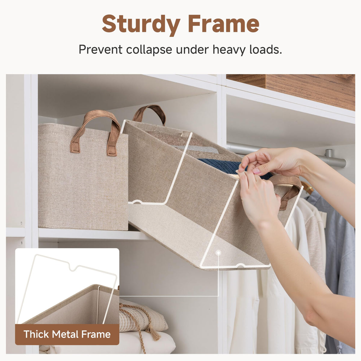 Ideal for shelves or closets, StorageWorks bins organize bedrooms and dorms.