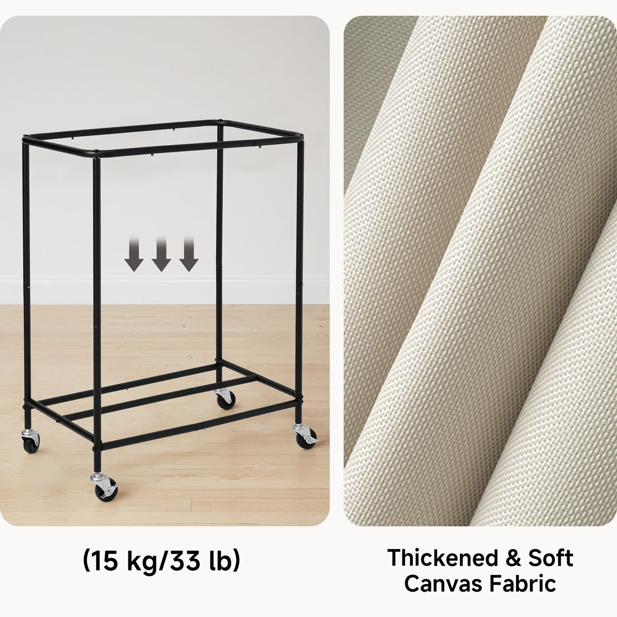 StorageWorks sturdy iron frame emphasizes stability during loading