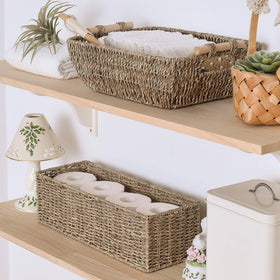 StorageWorks toilet-paper-mega-rolls storage highlights capacity for multiple rolls.